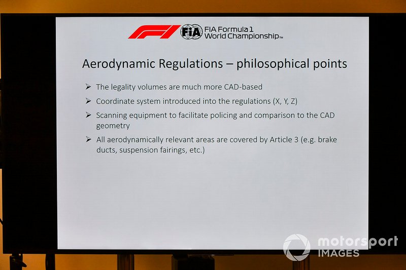 The 2021 Formula 1 technical regulations are unveiled in a press conference
