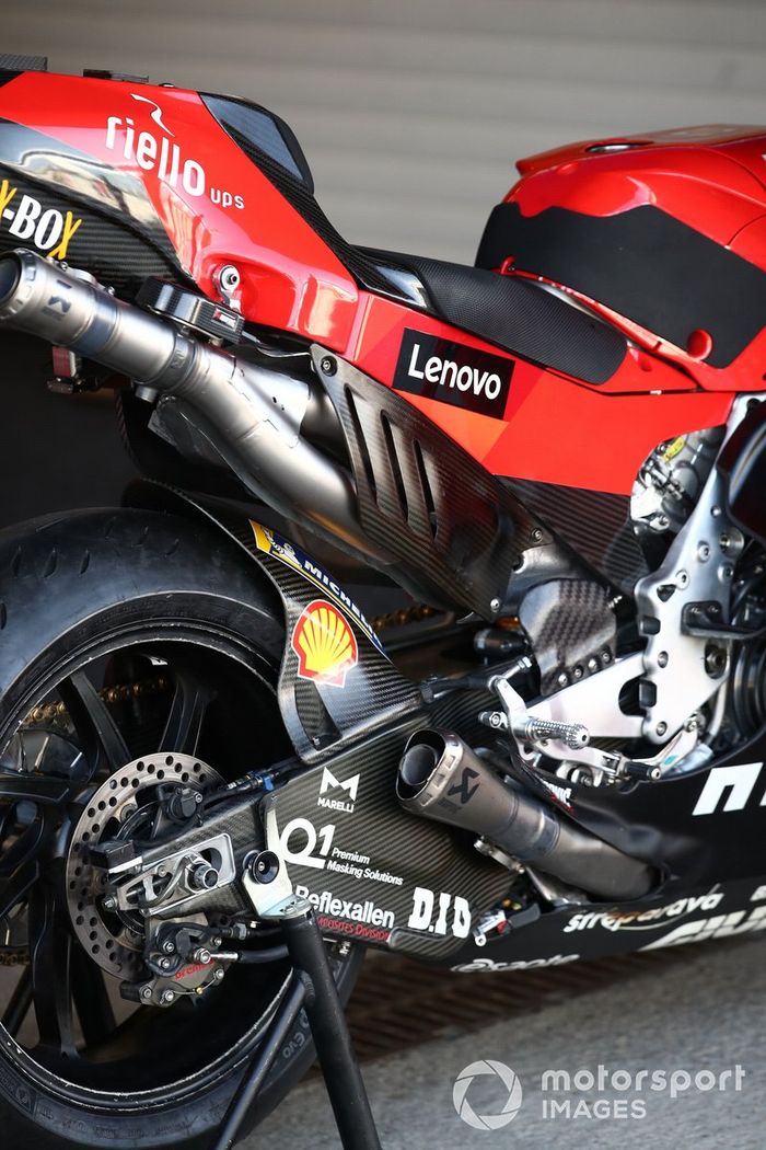 La moto Ducati de MotoGP