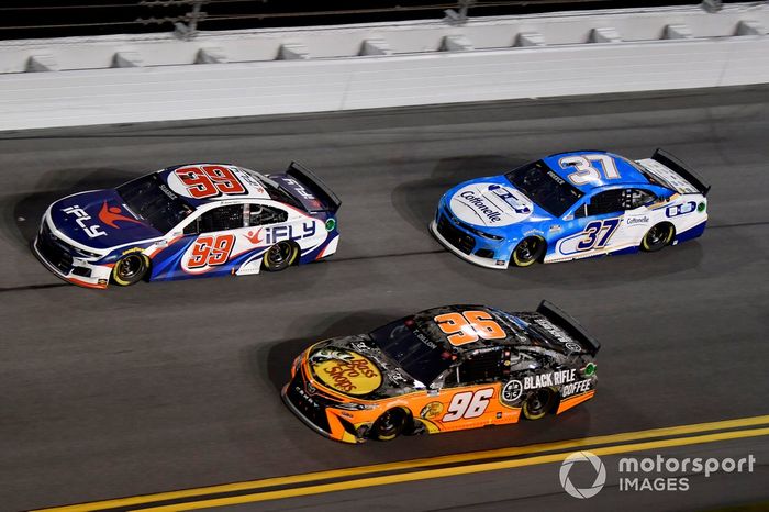 Ty Dillon, Gaunt Brothers Racing, Toyota Camry Bass Pro Shops / Black Rifle Coffee Daniel Suarez, TrackHouse Racing, Chevrolet Camaro iFly Ryan Preece, JTG Daugherty Racing, Chevrolet Camaro Cottonelle