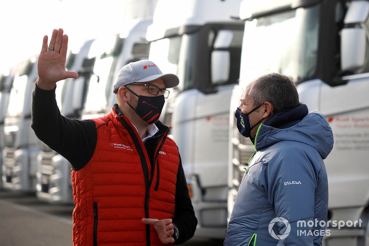 Chris Reinke, responsabile del Audi Costumer Racing, Gerhard Berger, ITR Chairman