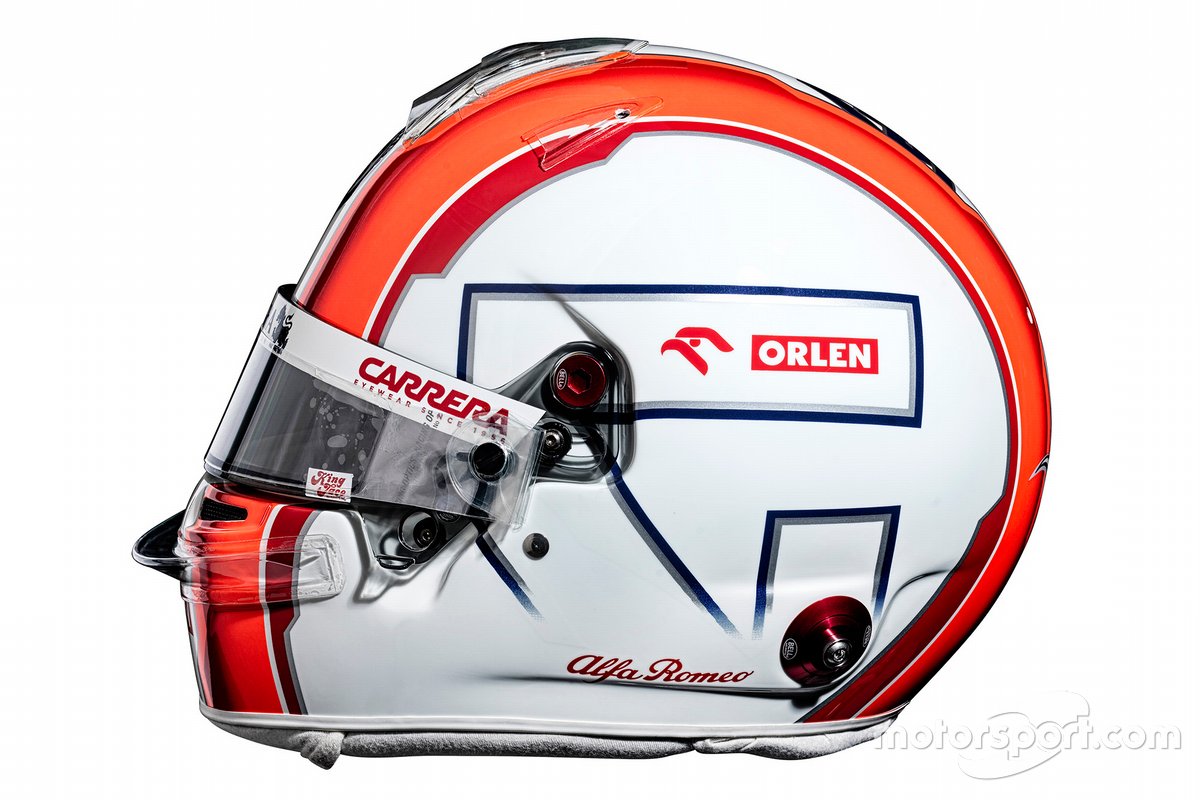 Il casco di Antonio Giovinazzi, Alfa Romeo Racing