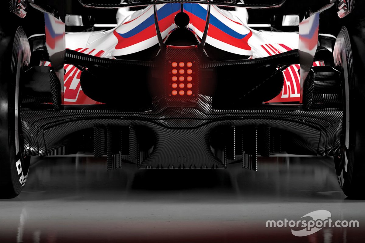 Haas VF-21 rear detail