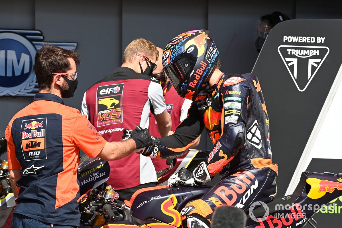 Remy Gardner, Red Bull KTM Ajo parc ferme