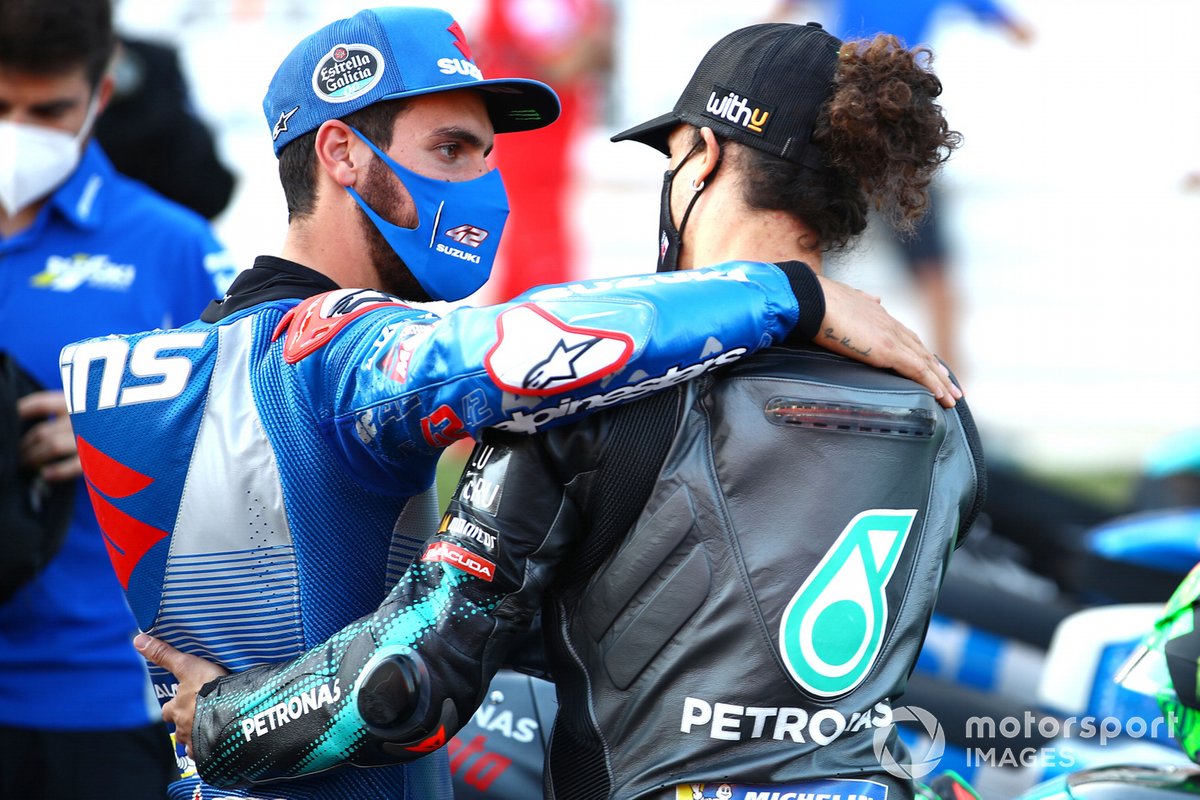 Alex Rins, Team Suzuki MotoGP, Franco Morbidelli, Petronas Yamaha SRT