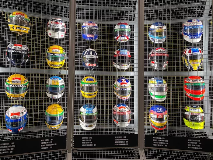 Collezione dei caschi di F1