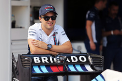 Felipe Massa, with a specially liveried Williams FW38 marking his retirement from F1