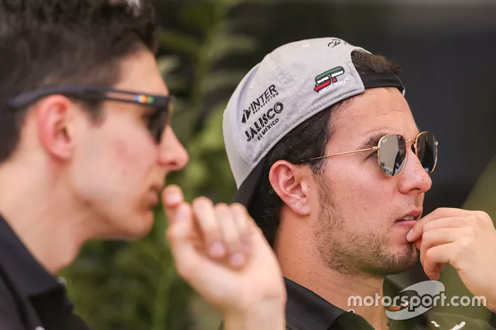 Esteban Ocon, Force India, Sergio Perez, Force India
