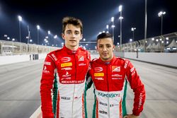 Ganador de la pole Charles Leclerc, PREMA Racing, segundo Antonio Fuoco, PREMA Racing