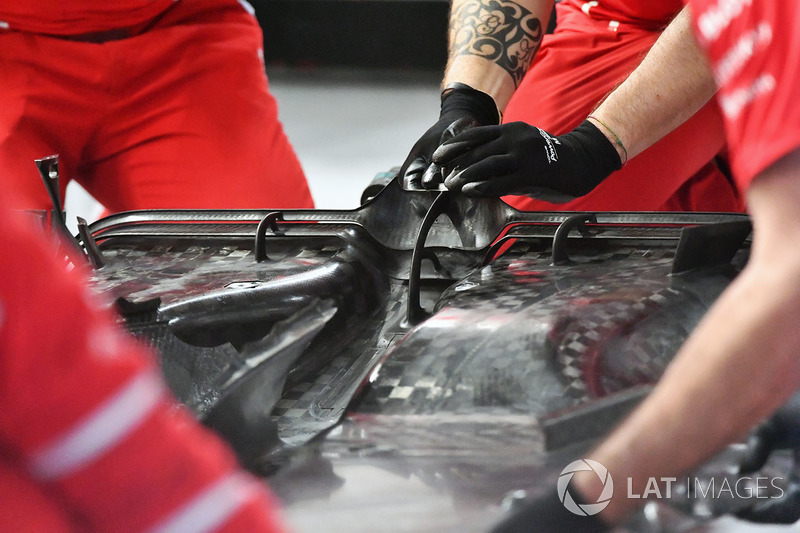 Ferrari SF70H rear floor detail