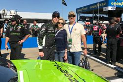 Brad Keselowski with military members and first responders