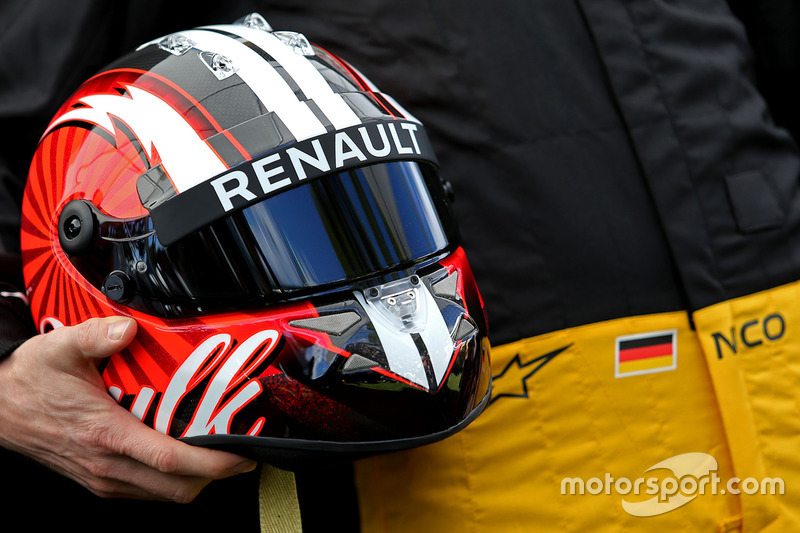 Der neue Helm von Hülkenberg