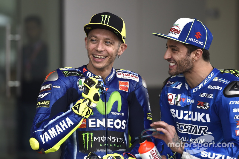 Валентино Россі, Yamaha Factory Racing; Андреа Янноне, Team Suzuki MotoGP