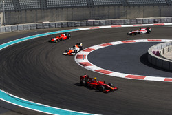 Charles Leclerc, PREMA Racing; Sergio Sette Camara, MP Motorsport; Luca Ghiotto, Arden International