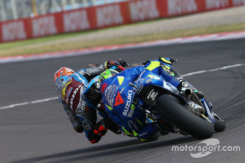 Tito Rabat, Estrella Galicia 0,0 Marc VDS; Andrea Iannone, Team Suzuki MotoGP