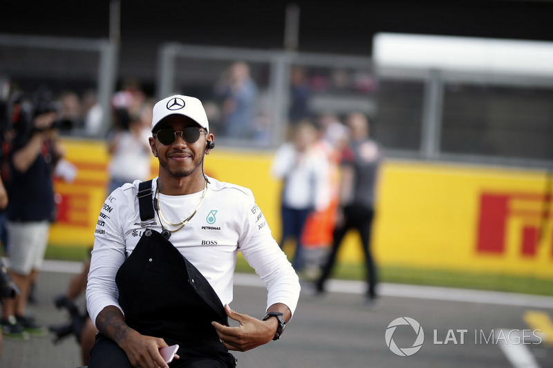 Lewis Hamilton, Mercedes AMG F1 on the drivers parade