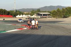 Chicane Barcelona, Marc Márquez junto a Takeo Yokoyama, Director Técnico Honda