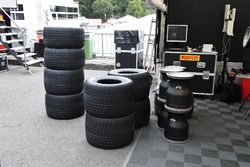 Pirelli tyre preparation area
