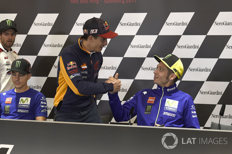 Conferencia de prensa: Valentino Rossi, Yamaha Factory Racing, Marc Márquez, Repsol Honda Team
