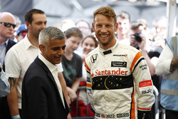 Sadiq Khan, Bürgermeister von London; Jenson Button, McLaren