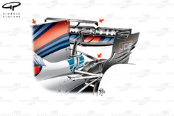 Double ailettes de la Williams FW40