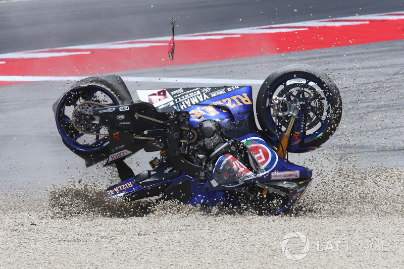 Michael van der Mark, Pata Yamaha, crash