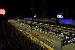 Start des Rennens: Sebastian Vettel, Ferrari SF70H