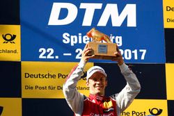 Podio: il vincitore della gara Mattias Ekström, Audi Sport Team Abt Sportsline, Audi A5 DTM