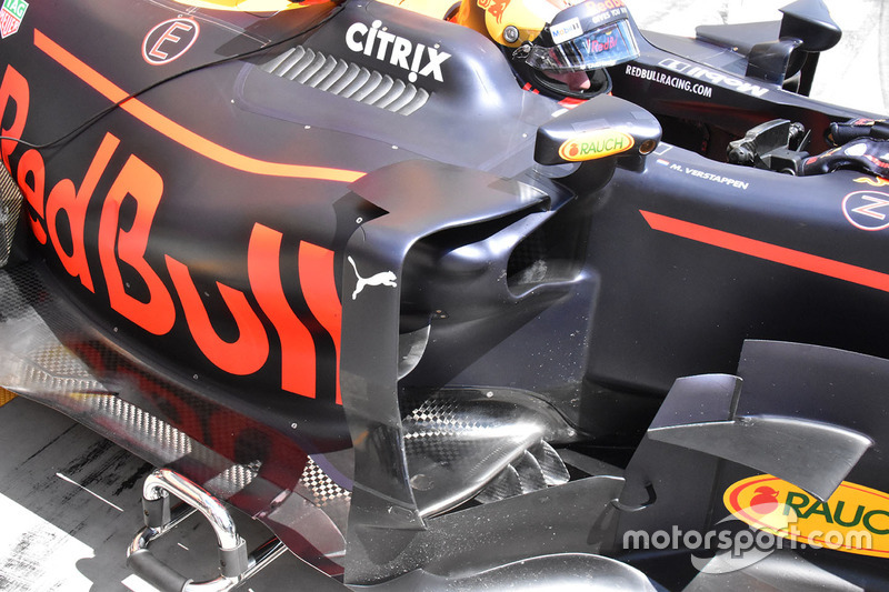 Red Bull Racing RB13 sidepods detail