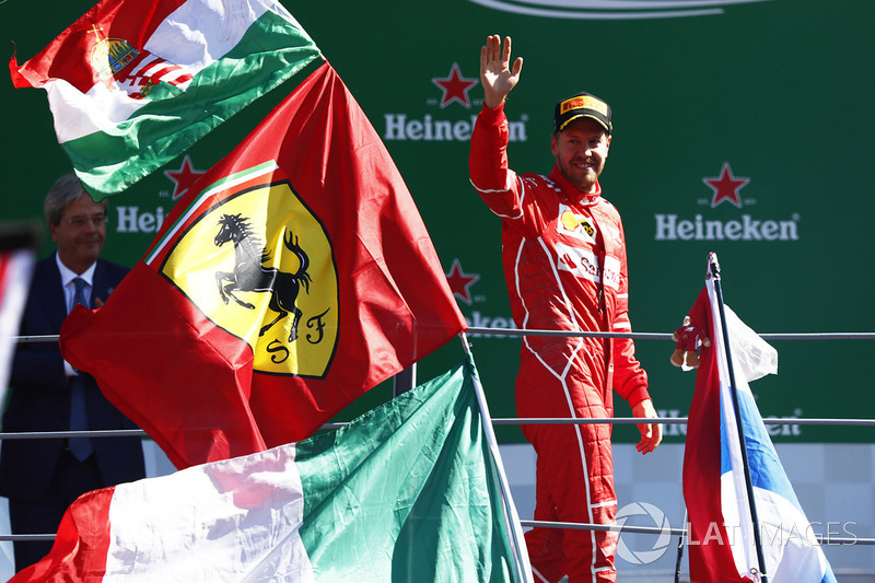 Podium: 3. Sebastian Vettel, Ferrari SF70H