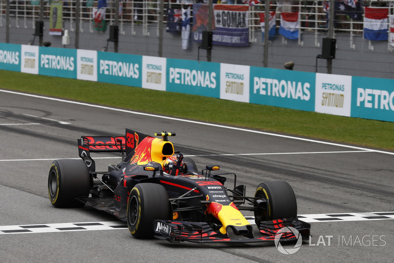 Verstappen celebrates his second F1 win