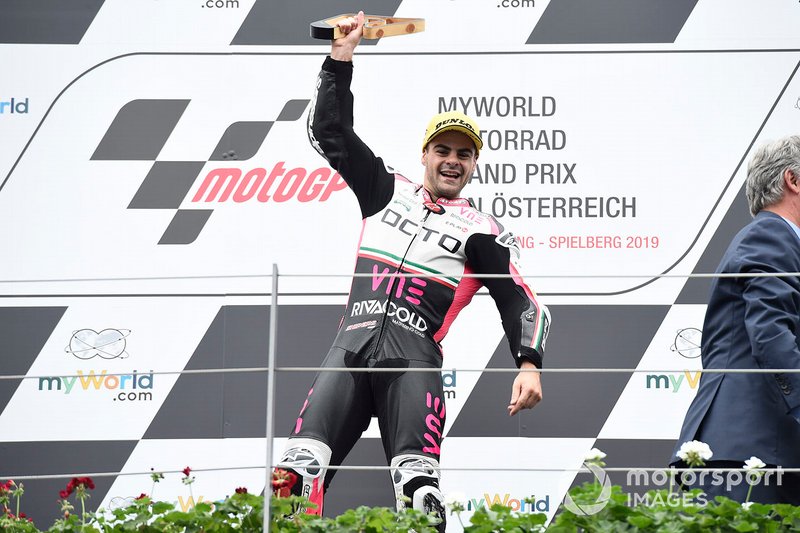 Podium: race winner Romano Fenati, Team O