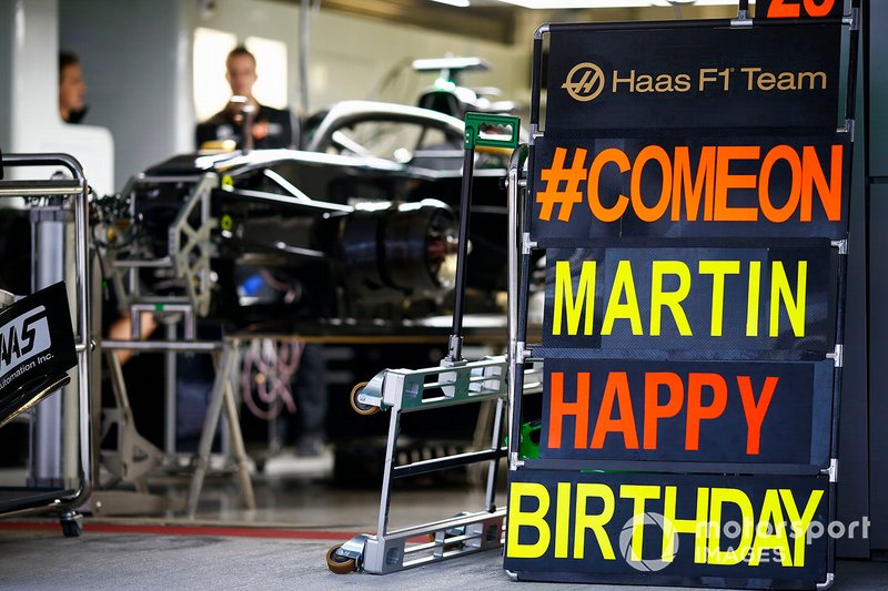A birthday message to Martin from the Haas team