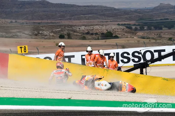 Marc Marquez, Repsol Honda Team crashes