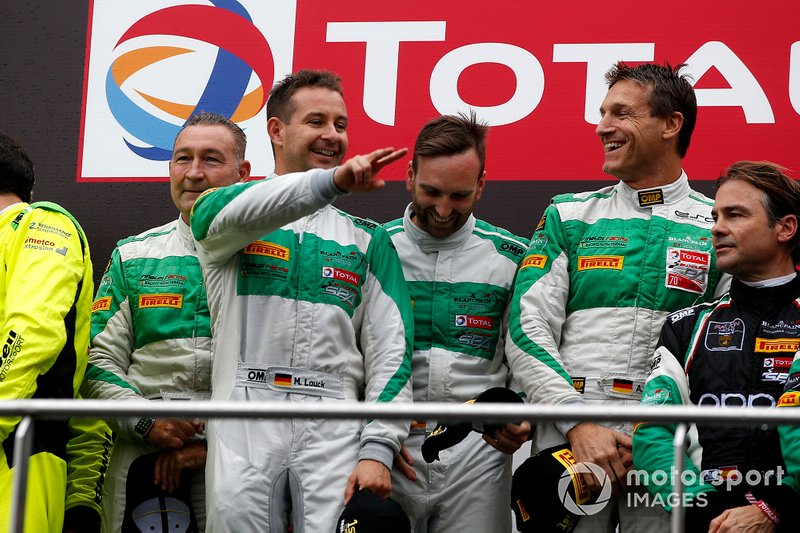 Podium: Winner #33 Rinaldi Racing Ferrari 488 GT3: Hendrik Still, Christian Hook, Manuel Lauck, Alexander Mattschull