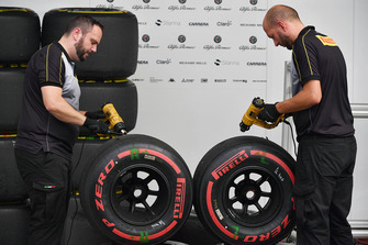 Pirelli engineers and Pirelli tyres