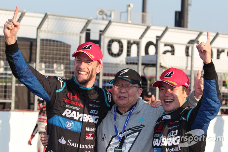 #100 RAYBRIG NSX-GT, Jenson Button dan Naoki Yamamoto