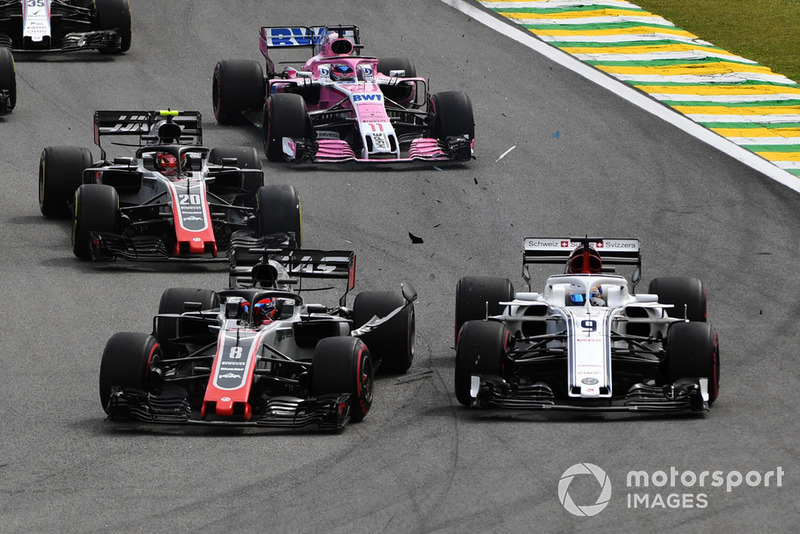 GP Brasil - Marcus Ericsson/Romain Grosjean (balapan)