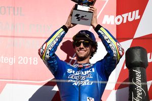 Podium : le troisième, Alex Rins, Team Suzuki MotoGP