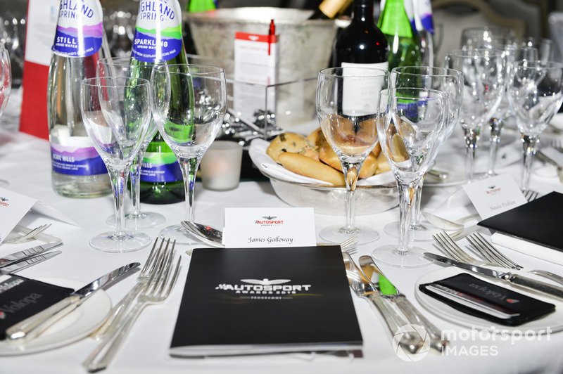 Table setting for James Galloway