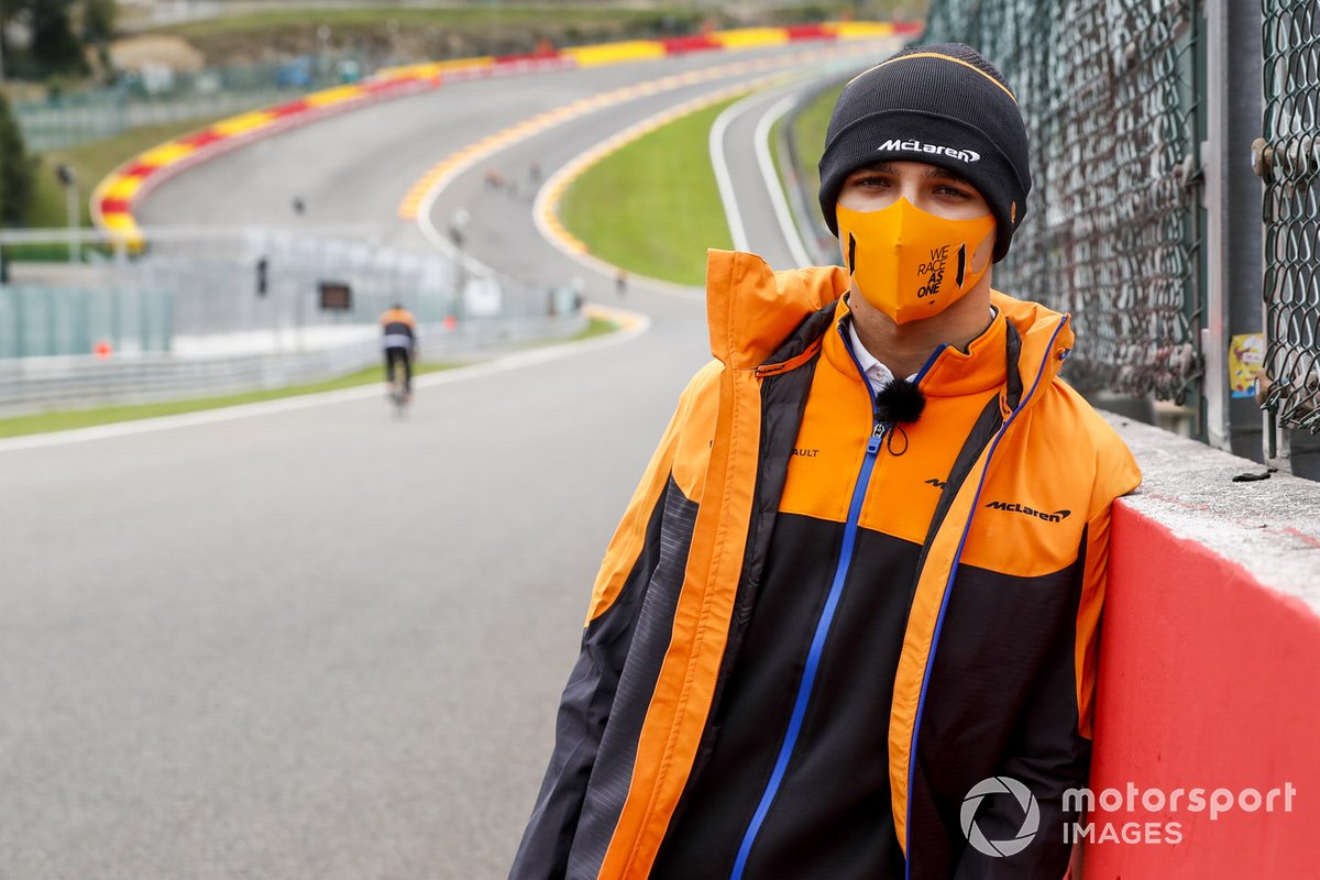 Lando Norris, McLaren sur la piste