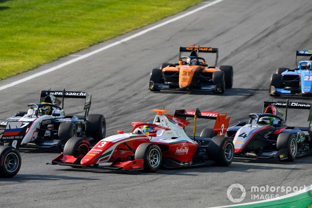 Theo Pourchaire, ART Grand Prix, Logan Sargeant, Prema Racing y Pierre-Louis Chovet, Hitech Grand Prix
