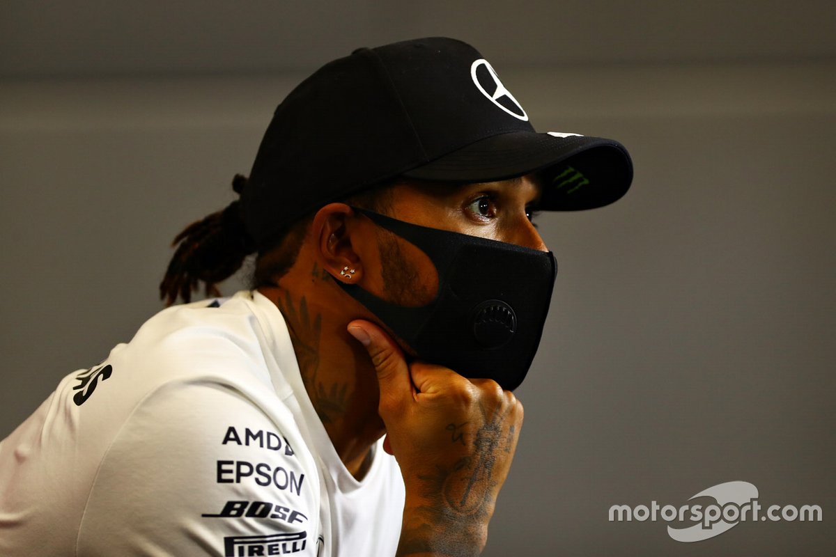 Lewis Hamilton, Mercedes-AMG F1 in the press conference 