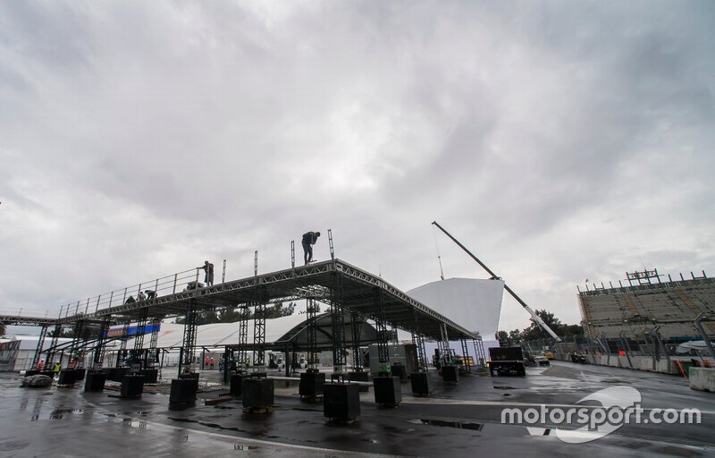 Preparativos para la F1 en el Autódromo Hermanos Rodríguez