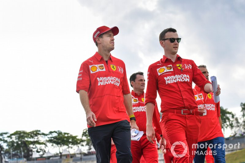 Sebastian Vettel, Ferrari in pista