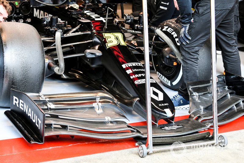 L'aileron avant d'Esteban Ocon, Renault F1 Team R.S.20