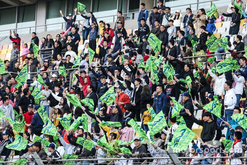 Fan alla gara di Shanghai