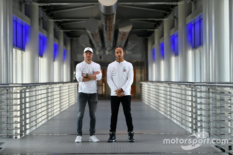 WM-Feier von Mercedes und Petronas