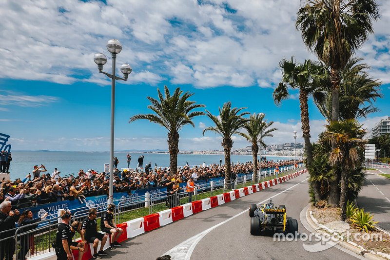 Daniel Ricciardo demonstration on the streets of Nice, France