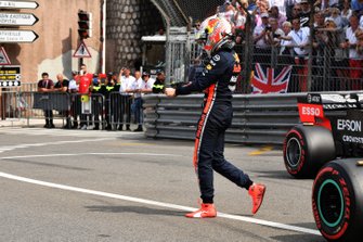 Max Verstappen, Red Bull Racing, op de grid na de kwalificatie