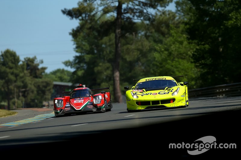 #57 Car Guy Racing Ferrari 488 GTE: Takeshi Kimura, Kei Francesco Cozzolino, Come Ledogar, #31 Dragonspeed Oreca 07: Roberto Gonzalez, Pastor Maldonado, Anthony Davidson